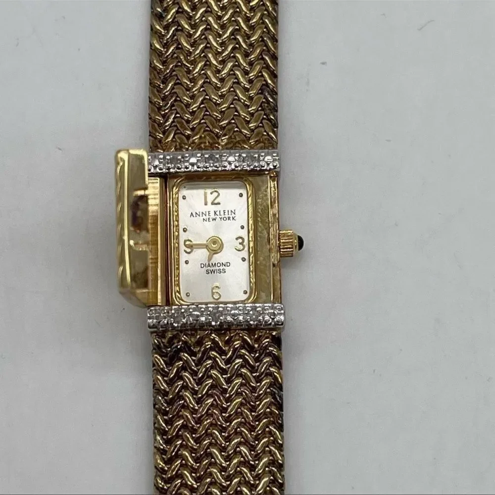 Anne Klein Swiss Bracelet Watch in Gold Plated